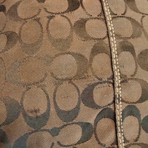 Coach Large Signature Logo Bucket Purse Shoulder Bag & Wallet Retro - Picture 12 of 16